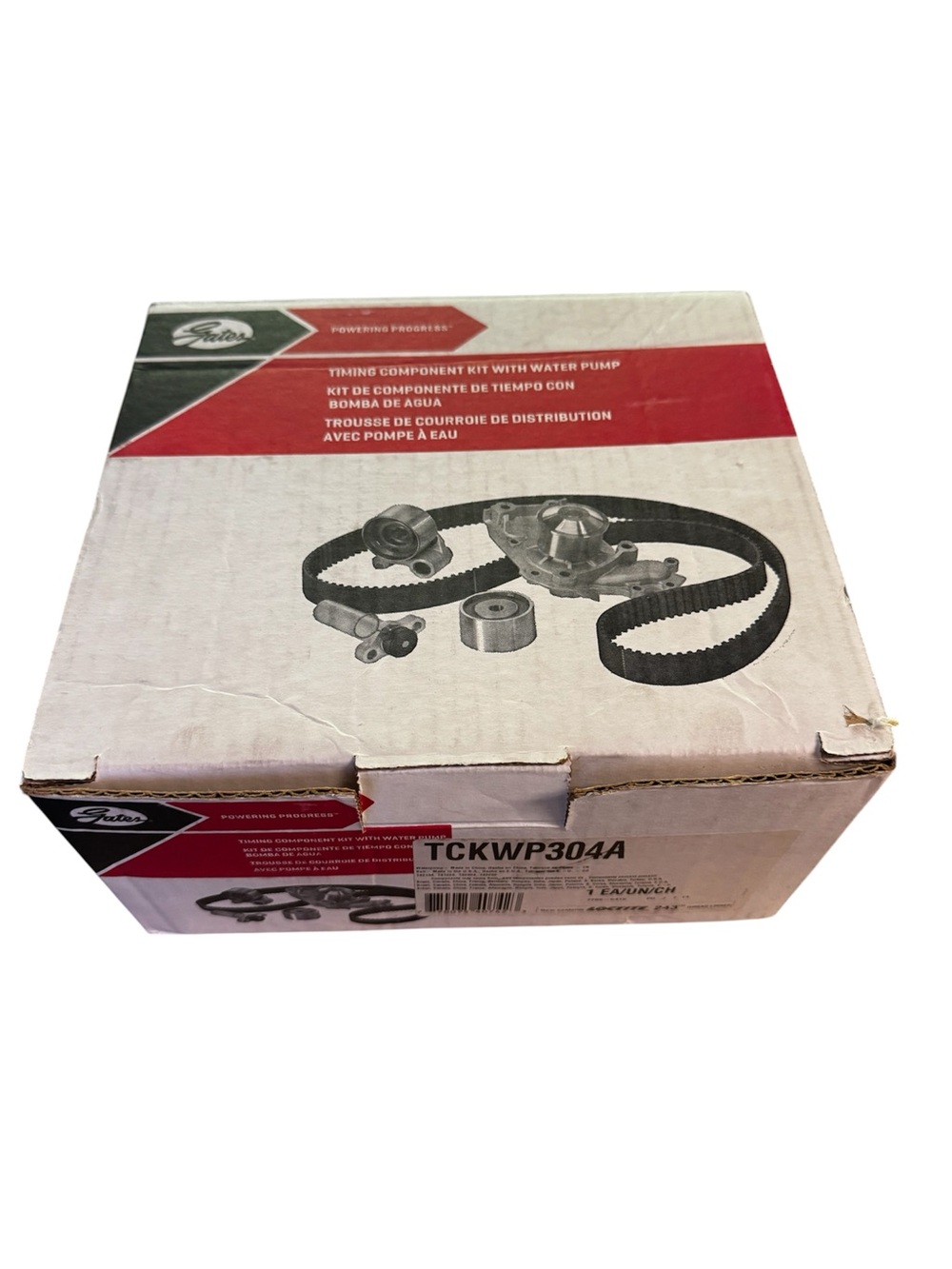 Gates TCKWP304A Timing Belt & Water Pump Kit for 06-11 Subaru Forester/Impreza